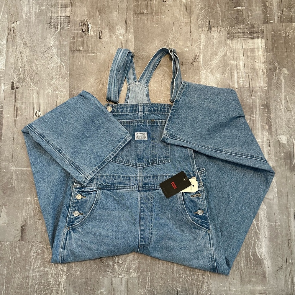 Levi's Classic Blue Denim Overalls